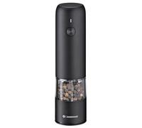 Zassenhaus KÖLN Moulin à poivre électrique USB, 14 cm, noir, broyeur en céramique haute performance réglable en continu, boîtier en acier inoxydable, batterie lithium-ion rechargeable
