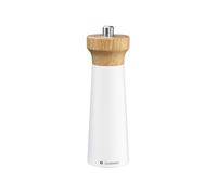 Zassenhaus Moulin à poivre en bois WESTERLAND | Blanc/hêtre | Tête de moulin en bois de chêne | Avec broyeur en céramique haute performance réglable en continu | Moulin à épices | 18 cm, Ø 5,6 cm