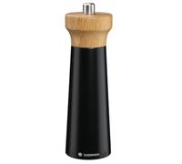 Zassenhaus Moulin à poivre Western - Noir - Tête en bois de chêne - Broyeur en céramique haute performance réglable en continu - 18 cm, Ø 5,6 cm
