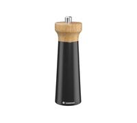 Zassenhaus Moulin à sel en bois Westland | Noir/hêtre | Tête de moulin en bois de chêne | Avec broyeur en céramique haute performance réglable en continu | Moulin à épices pour sel | 18 cm, Ø 5,6 cm