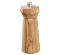 Zassenhaus WESTERLAND Moulin à poivre | Bois d'olivier | avec broyeur en céramique haute performance réglable en continu | Moulin à épices pour poivre | 14 cm, Ø 5,4 cm