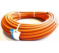ZaTeChS Tuyau à gaz propane butane 1 m, très flexible, 20 bars, Ø 9 mm (Ø 16,5 mm à l'extérieur), idéal pour les barbecues à gaz et les réchauds de camping, 100 cm