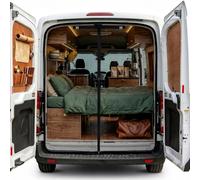 ZATOOTO Moustiquaire Magnétique pour Ford Transit Custom Hayon, Filet | Protection Anti-Insectes, Accès Zippé, Moustiquaire, Camping, Montage Rapide, Ventilation, Passage Facile