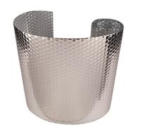 ZAURBA Plaque D'isolation Thermique Multi-usages, Rouleau Auto-adhesif Aluminium, Feuille D'ingénierie Roulea, Film de Toiture avec Membrane Anti-Vapeur Revêtement Aluminium (Size : 1x1m)