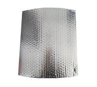 ZAURBA Rouleau Auto-adhésif Aluminium, Kit D'isolation de Porte de Garage, Feuille D'ingénierie, Isolant de Bulle, Barrière Thermique pour Réflecteur (1x4m)