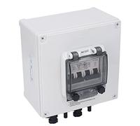 ZAWELIYO Boîtier de Combinaison PV étanche IP67, avec Disjoncteurs 2P 40A, Combine Efficacement L'énergie Solaire pour les Systèmes Photovoltaïques, Durable, PA66