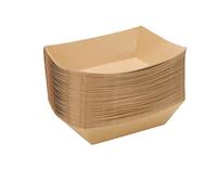 ZAWELIYO Bol de Nourriture en Papier Jetable pour Chat, Plateaux s de 16oz pour Desserts, Bonbons, 50 Pièces
