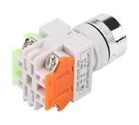 ZAWELIYO Interrupteur à Bouton Autobloquant Durable pour L'électronique, Montage de 22mm, Couleur Rouge, LAY37-11BNZS