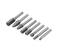 ZAWELIYO Jeu de Limes Rotatives en Carbure, 8 Pièces, Fraises en Tungstène de Haute qualité pour la Sculpture du Métal et du Bois, Diamètre 6mm