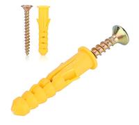ZAWELIYO Kit de Chevilles Murales D'expansion en Plastique et de Fixations à Vis, Vis Autotaraudeuses avec Ensemble de Matériel de Fixation de Prise Murale en PP, M6/M8/M10 (Φ8mm 50 pièces/paquet)