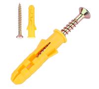 ZAWELIYO Kit de Chevilles Murales D'expansion en Plastique et de Fixations à Vis, Vis Autotaraudeuses avec Ensemble de Matériel de Fixation de Prise Murale en PP, M6/M8/M10 (Φ10mm 25 pièces/paquet)