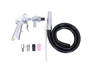 ZAWELIYO Kit de Sableuse electrique, Kit de Pistolet de Sableuse à Main avec Poignée en Alliage D'aluminium sableuse pneumatique pour Armoires de Sablage à Compresseur D'air
