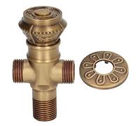 ZAWELIYO Robinet D'eau Froide et Chaude en Laiton Antique, Valve D'angle, Couvercle Décoratif pour Cuisine et Salle de Bains