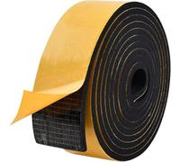Zayejod Ruban Mousse Adhésive 50mm Large 4mm Épaisseur Bande Néoprène Autocollante Caoutchouc Isolation Joint Anti-vibration Meuble Protection Voiture,2M