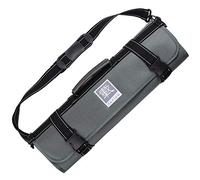 zayiko Rouleau à Couteaux de Chef, 13 Compartiments, Bandoulière Amovible | capacité 12 lames et ciseaux, extérieur polyester, intérieur PVC, protège-lames intégrés, poignée robuste, format 94 x 47 cm