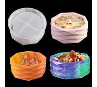 Zayookey Moules en Silicone pour Plante Pot de Fleurs, Vase Moule Résine Epoxy, 3D Moule en Silicone Bougeoir Flower pot Resin Mold pour DIY Succulente Boîtes de Rangement Bijoux Décoration (Pot B)