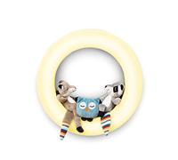 ZAZU Fay Rex and Otis Veilleuse murale rechargeable pour bébé avec animaux en peluche | Lampe murale LED multicolore pour enfants avec détecteur de mouvement | Rechargeable | Arrêt automatique