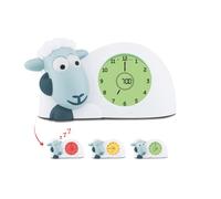 ZAZU Horloge Sam l'Agneau - Horloge d'Entraînement au Sommeil et Veilleuse pour Enfants | Réveil lumineux | Aidez votre enfant à apprendre quand se réveiller | Luminosité réglable | Arrêt automatique