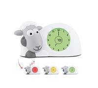 ZAZU Horloge Sam l'Agneau - Horloge d'Entraînement au Sommeil et Veilleuse pour Enfants | Réveil Lumineux | Aidez Votre Enfant à Apprendre Quand se réveiller | Luminosité réglable | Arrêt Automatique