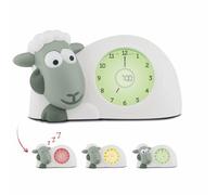 Zazu Kids Sam Le Mouton Reveil Enfant Educatif Jour/Nuit Lumineux à LED - Reveil Enfant Garcon Fille - Apprentissage Pédagogique Intelligent du Sommeil et du Réveil avec Horloge Lumineuse (Sage)