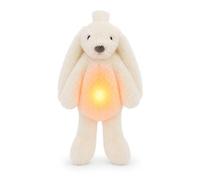 ZAZU - Ro le Lapin | Aide au Sommeil pour Bébé avec Batterie Rechargeable Veilleuse Multicolore, Sons Apaisants, Capteur de Pleurs, Arrêt Automatique & Charge USB-C (Blanc)