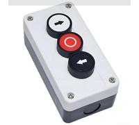 ZB2B324 XAL Boîtier de commutation à bouton-poussoir étanche avec connexion filetée pour systèmes de contrôle industriels avec 1 à 4 options de port en matériau ABS blanc