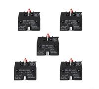ZB2BE101CBE102C Lot de 5 interrupteurs à bouton poussoir sans contact 10 A 415 V 1 NO contact avec ouverture d'installation de 22 mm pour systèmes de contrôle (ZB2-BE102C)