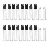 ZbFwmx Lot de 50 flacons vaporisateurs de parfum de 1,8 ml et 2,5 ml - Mini flacons en verre pour échantillons cosmétiques - Flacon de voyage portable - 50 paquets - 2,5 ml