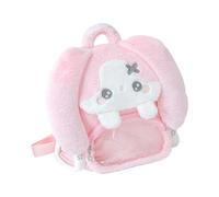 ZBIianxer à en matériaux en peluche doux avec cordon de serrage en PVC, organisation à trois compartiments pour filles universitaires, à de voyage