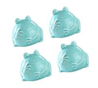 ZBIianxer Adorables couvercles de boulons de Toilettes sur Le thème de la Nature, Ensemble de 4 Accessoires de Mise à Niveau de Salle de Bains en céramique, décoration de Toilettes