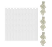 ZBIianxer Ensemble de 50 Marque-Places Vierges Robustes avec 3 Rouleaux de Ruban coloré, Fournitures d ' Artisanat de fête pour Le d ' événements et l ' Artisanat, Cartes de Table de Mariage