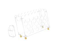 ZBIianxer Porte-revues d ' étude à Domicile, trieur de fichiers en Acrylique avec Porte-Stylo attaché, de Bureau Ouvert pour Livres et dossiers, trieur de littérature, de fichiers de Lecture, de