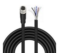 ZBLZGP Câble d'alimentation étanche M8 mâle femelle Aviation Plug Socket droite circulaire M8 capteur électrique connecteur électrique (femelle droit, code A 3 broches, 20 m)