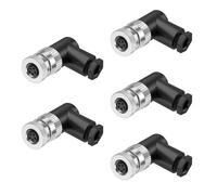 ZBLZGP Connecteur étanche M8 à 5 broches, code B, connecteur femelle droit pour aviation, capteur de connexion par injection, terminaison à vis filaire, connecteur circulaire de 8 mm,