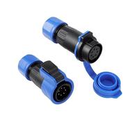 ZBLZGP FD20 Connecteur solaire 6 broches sans soudure, IP68 étanche à vis-sertissage fiche mâle femelle, conçu pour les systèmes de panneaux PV et onduleurs solaires