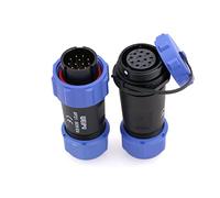ZBLZGP WEIPU SP21 12 broches SP2110/P+SP2111/S Industrial Plastic IP68 Male Plug Female Socket Waterproof Connector In-line Cable Wire Aviation Connectors