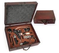 ZBPASL Tire bouchon vin dans une boîte cadeau en bois, ouvre bouteille vin de luxe, ensembles de sommelier avec ouvre-bouteille, bouchons à vin, ensembles d'accessoires pour vin (Style 03)