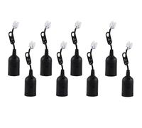 Zbssny Lot de 8 douilles de lampe E27 avec câble, douille de construction robuste E27 pour ampoules, douille E27 avec câble de raccordement