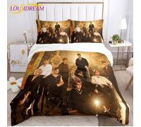 ZBT027415 Parure de lit 3 pièces Stray Kids Kpop (housse de couette couvre-lit etc.) 140X200CM