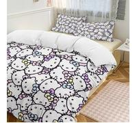 ZBT047170 Nombreuses parures de lit Hello Kitty 3 pièces, douces et épaisses, pour lit simple, idéales en toutes saisons 140X200CM