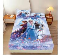 ZBT080741 Drap-housse Elsa Anna Princesse, linge de lit La Reine des Neiges, draps imprimés princesse mignons, pour mate 200X200CM