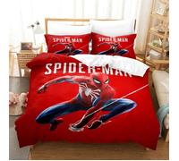ZBT084269 Parure de lit Spiderman universelle, housse de couette araignée dessin animé pour enfants, linge de lit cadeau 200X200CM