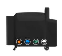 ZBXFCSH Housse de Protection Robuste de qualité supérieure pour Pit Boss Pro Series Combo Grill PB1100PSC1 Sportsman 1100 Combo granulés de Bois/gaz 1230 1260 PB1150, Noir