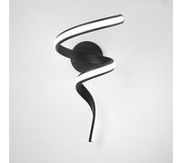 ZBZFGE Applique Murale LED d'intérieur en Spirale, éclairage Mural Moderne à intensité Variable, 3000 K/4500 K/6000 K, incurvé en Aluminium, Appliques de Chevet, 3 Niveaux de luminosité pour