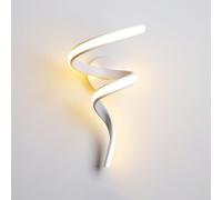 ZBZFGE Applique Murale LED d'intérieur en Spirale, éclairage Mural Moderne à intensité Variable, 3000 K/4500 K/6000 K, incurvé en Aluminium, Appliques de Chevet, 3 Niveaux de luminosité pour