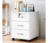 ZBZFGE Armoire de Rangement Mobile avec Serrure Classeur Blanc Robuste pour Fournitures de Bureau d'artisanat Force Industrielle pour Une sécurité Une nisation améliorées