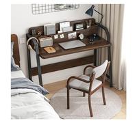 ZBZFGE Bureau d'ordinateur Petit Bureau pour Chambre à Coucher, Bureau d'étudiant, Table d'angle pour Ordinateur Portable avec Compartiment de Rangement, Cadre en Acier Stable, Bureau pour