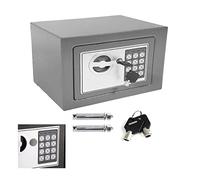 ZBZFGE Coffre-Fort électronique Haute sécurité numérique en Acier de Petite Valeur avec 2 Touches Clavier numérique pour Le Bureau à Domicile/Gris