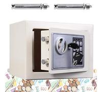 ZBZFGE Coffre-Fort électronique numérique pour la sécurité de l'hôtel, du Bureau à Domicile, en Acier Massif avec Serrure à Clavier/Gris/4,6 L