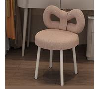 ZBZFGE Fauteuil de Maquillage en Dentelle à Dossier Haut avec Repose-Pieds nœud, Coiffeuse élégante pour la décoration de la Chambre du Salon, Meubles d'appoint Polyvalents élégants